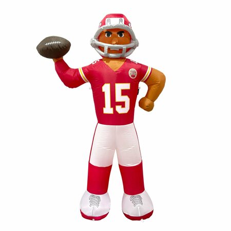 LOGO BRANDS Kansas City Chiefs Patrick Mahomes Helmet Inflatable Mascot 616P-100-PMH